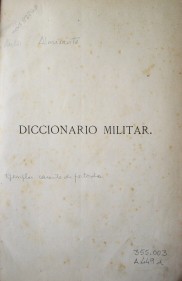 Diccionario militar