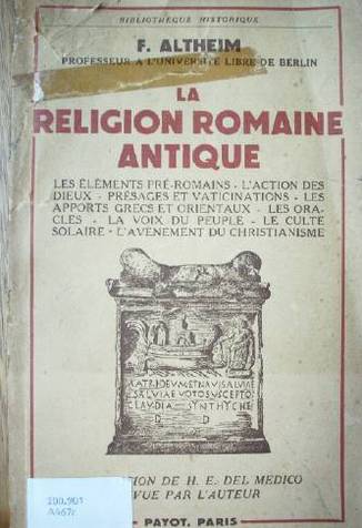 La religión romaine antique