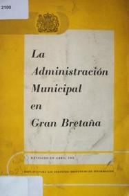 La administración municipal en Gran Bretaña