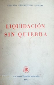 Liquidación sin quiebra