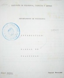 Estadística : manual de prácticas