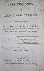 Instituciones de Derecho Real de España