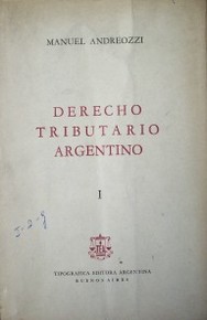 Derecho Tributario Argentino