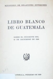 Libro blanco de Guatemala