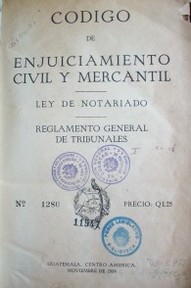 Código de enjuiciamiento civil y mercantil