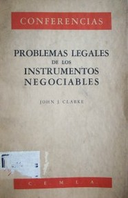Problemas legales de los instrumentos negociables