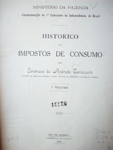 Histórico dos impostos de consumo