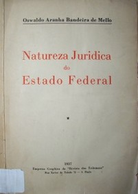 Natureza juridica do Estado Federal