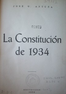 La Constitución de 1934