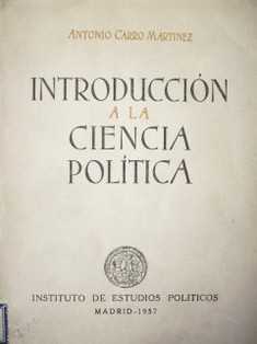 Introducción a la ciencia política