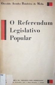 O referendum legislativo popular