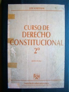 Curso de Derecho Constitucional 2º
