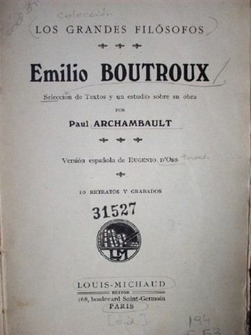 Emilio Boutroux