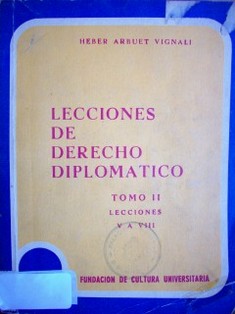 Lecciones de Derecho Diplomático