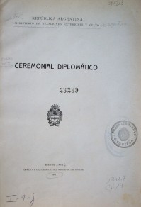 Ceremonial diplomático