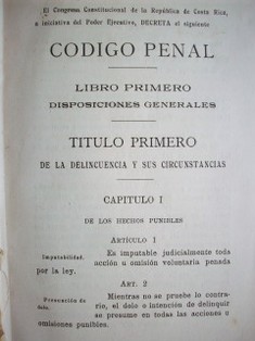 Código Penal de la República de Costa Rica