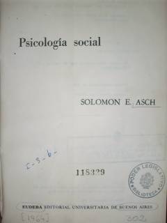 Psicología social