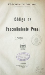 Código de Procedimiento Penal