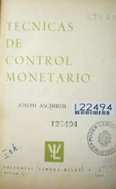 Técnicas de control monetario
