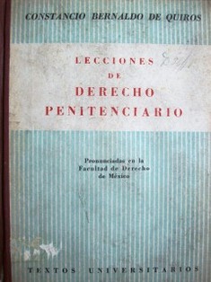 Lecciones de derecho penitenciario