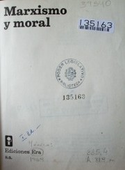 Marxismo y moral