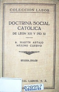 Doctrina social católica de León XIII y Pío XI