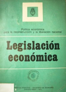 Legislación económica