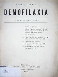 Demofilaxia : libro - síntesis