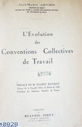 L'évolution des conventions collectives de travail