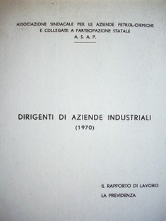 Dirigenti di aziende industriali : (1970)