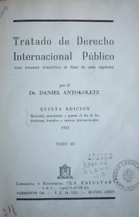 Tratado de Derecho Internacional Público