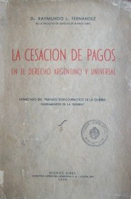 La cesación de pagos en el derecho argentino y universal