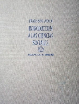 Introducción a las Ciencias Sociales