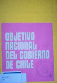 Objetivo nacional del gobierno de Chile