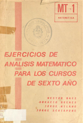 Ejercicios de análisis matemático para los cursos de sexto año