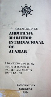 Reglamento de arbitraje marítimo internacional de alamar