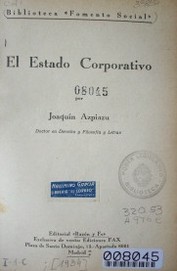 El Estado corporativo