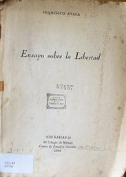 Ensayo sobre la libertad