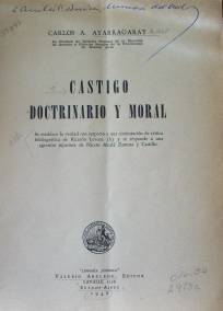 Castigo doctrinario y moral