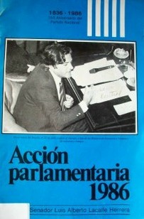 Acción parlamentaria 1986