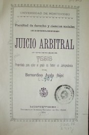 Juicio arbitral