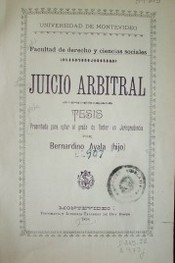 Juicio arbitral