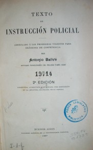 Texto de instrucción policial