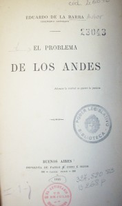 El problema de los Andes