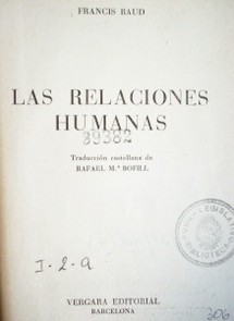 Las relaciones humanas