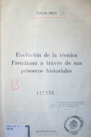 Evolución técnica freudiana a través de sus primeros historiales