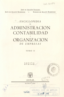 Enciclopedia de administración, contabilidad y organización de empresas