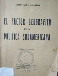 El factor geográfico en la política sudamericana