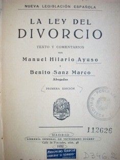 La ley del divorcio