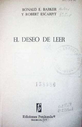 El deseo de leer